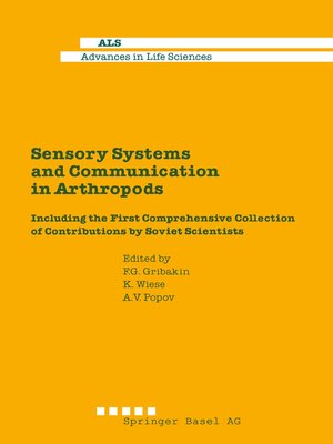 cover image of Sensory Systems and Communication in Arthropods
